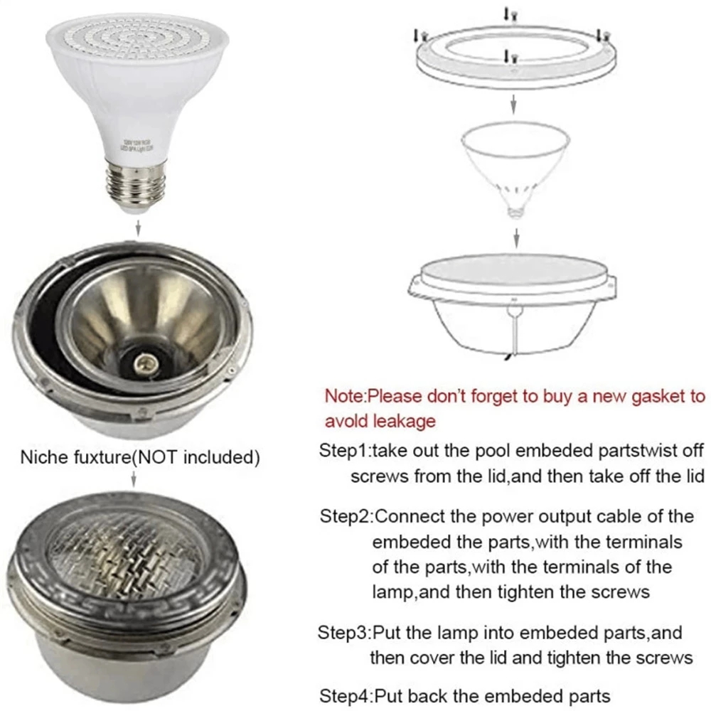 RGB LED Swimming Pool Light E2 - Xy Spa & Wellness George Town recensie en prijs