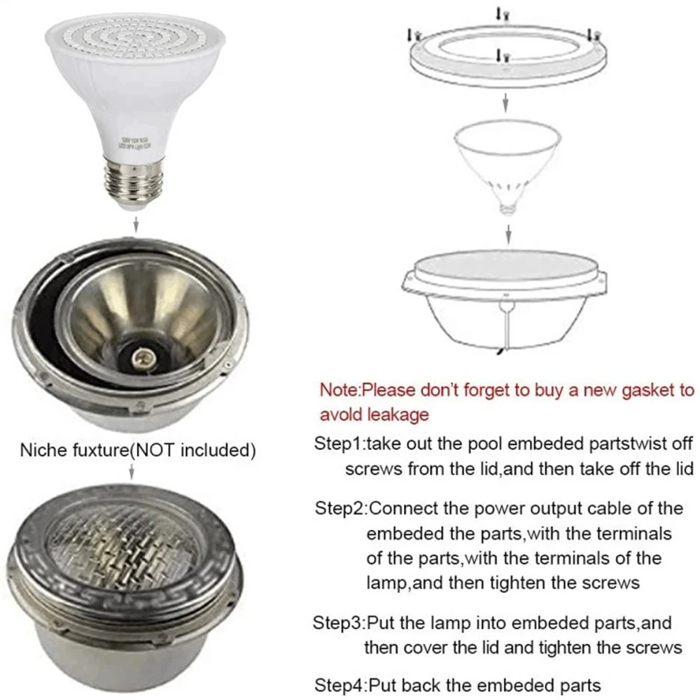 LED Swimming Pool Light E27 E2 - Xy Spa & Wellness George Town recensie en prijs