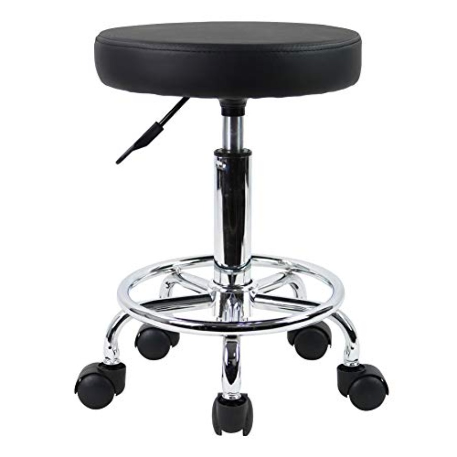 PU Leather Round Rolling Stool - Spa & Wellness Jura Resort Centre De Loisirs Des Franches Montagnes recensie en prijs